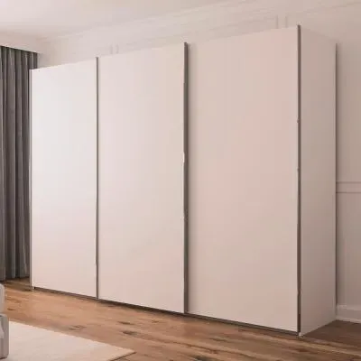 Contido 301cm 3 Door Sliding Wardrobe with Extras - Alpine White image
