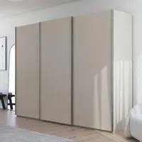 Contido 301cm 3 Door Sliding Wardrobe with Extras - Champagne