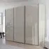Contido 301cm 3 Door Sliding Wardrobe with Extras - Champagne Glass