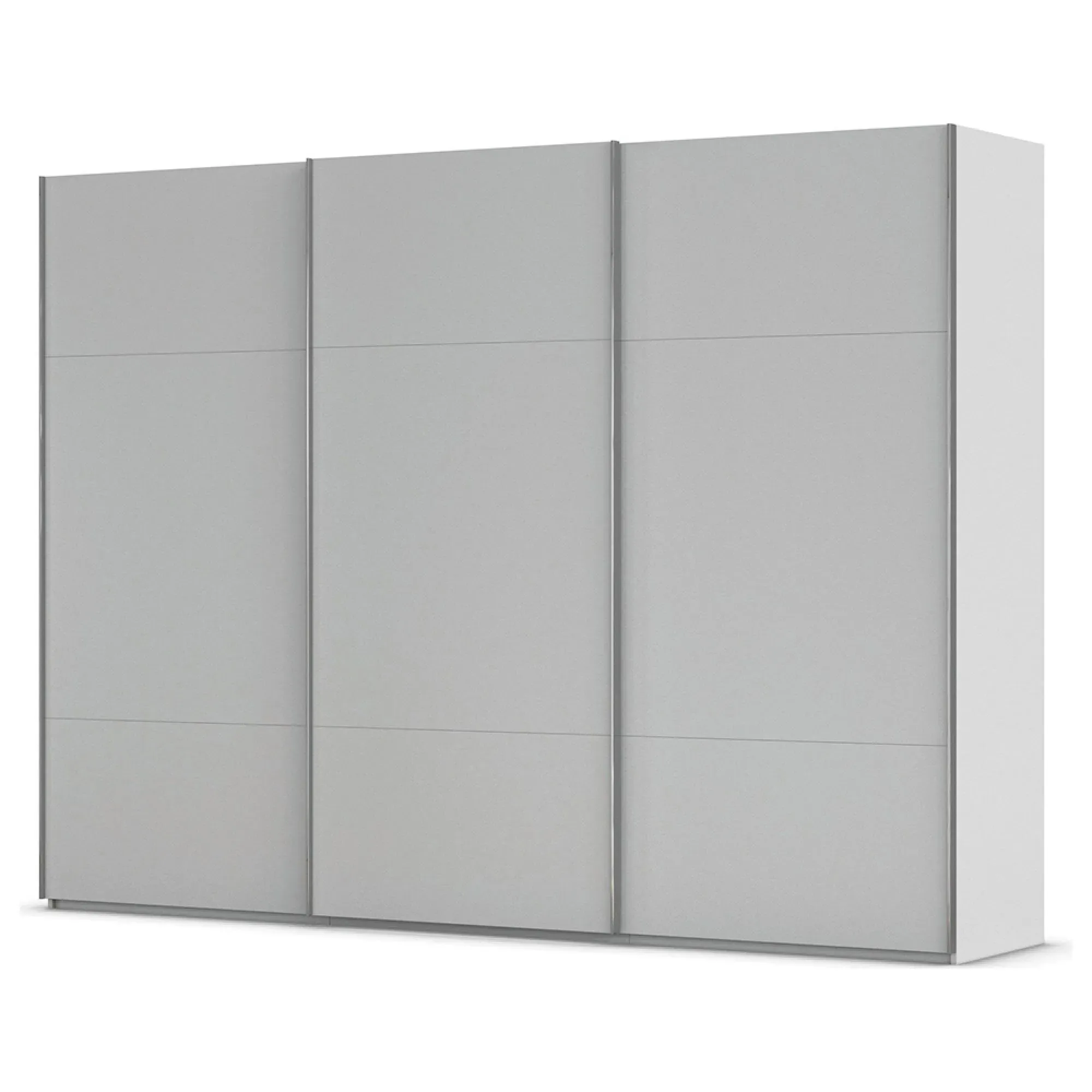 Contido 301cm 3 Door Sliding Wardrobe with Extras - Silk Grey