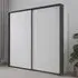 Corvo 2 Door Sliding Wardrobe with Passepartout - Alpine White