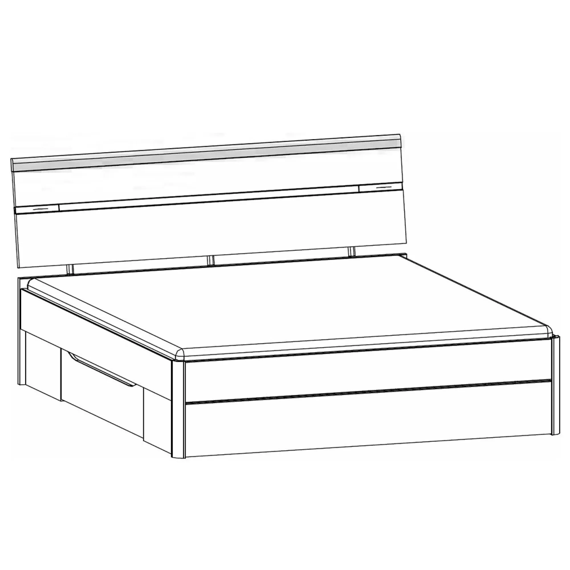 Corvo Queen Size Bed Frame - Alpine White