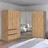 Costa 208cm 7 Door L-Shaped Corner Wardrobe - Artisan Oak