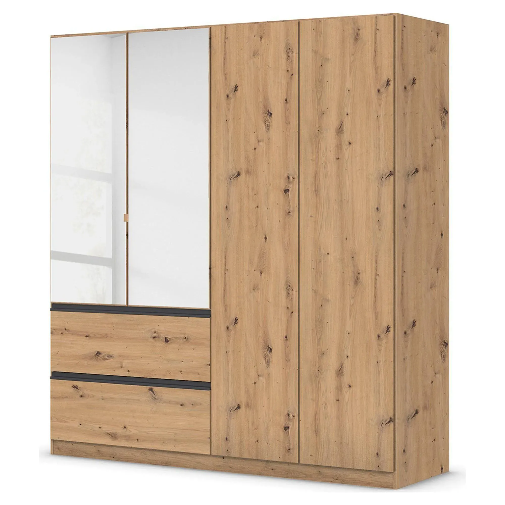 Costa 4 Door Combi Wardrobe - Artisan Oak