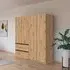Costa 4 Door Wardrobe with Drawers - Artisan Oak