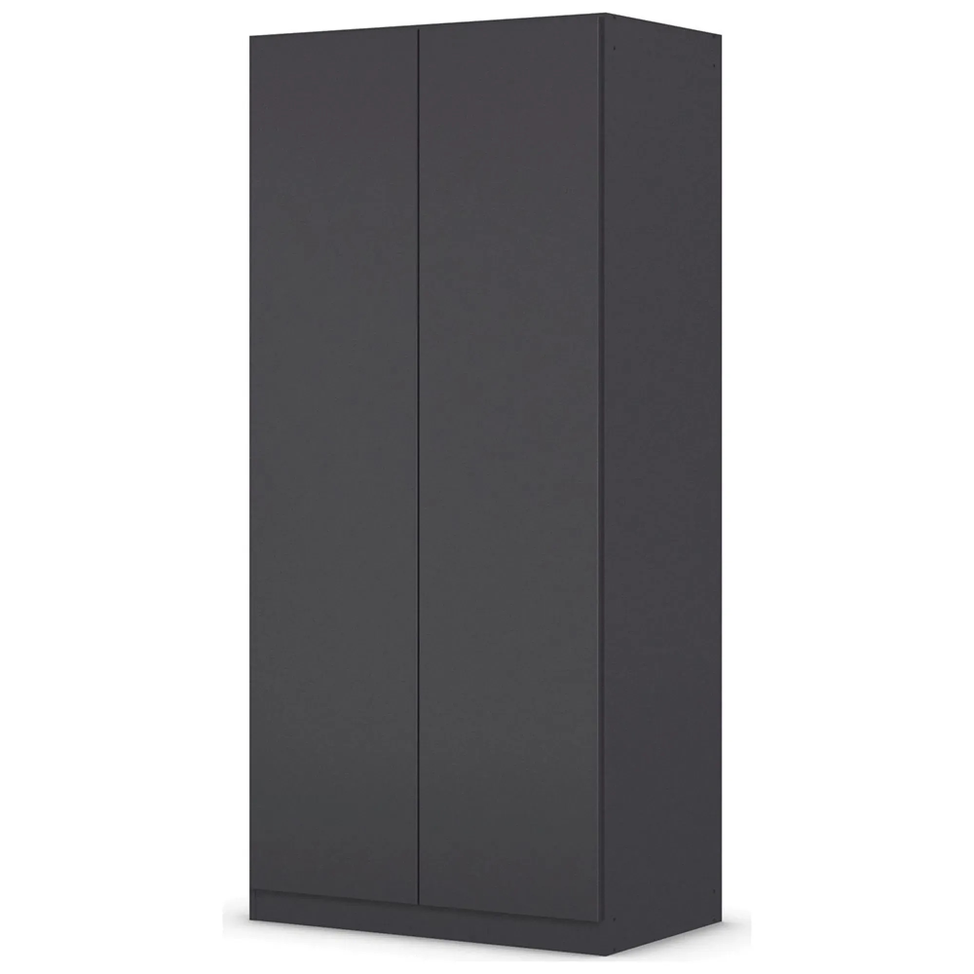 Costa 91cm 2 Door Wardrobe - Metallic Dark Grey