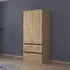 Costa 91cm 2 Door Wardrobe with Drawers - Artisan Oak