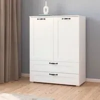 Cottage 2 Door Hall Cabinet - Alpine White