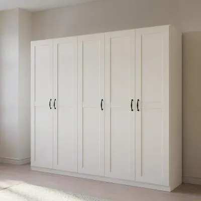 Cottage 5 Door Wardrobe - Alpine White image