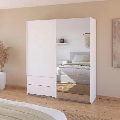 Elara 2 Door Sliding Wardrobe - Alpine White image