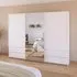 Elara 271cm 3 Door Sliding Wardrobe - Alpine White