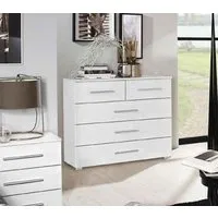 Elegant4you Gloss Bedside Cabinet
