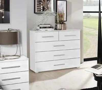 Elegant4you Gloss Bedside Cabinet image