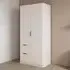 Ella 2 Door Wardrobe with Drawer - Alpine White