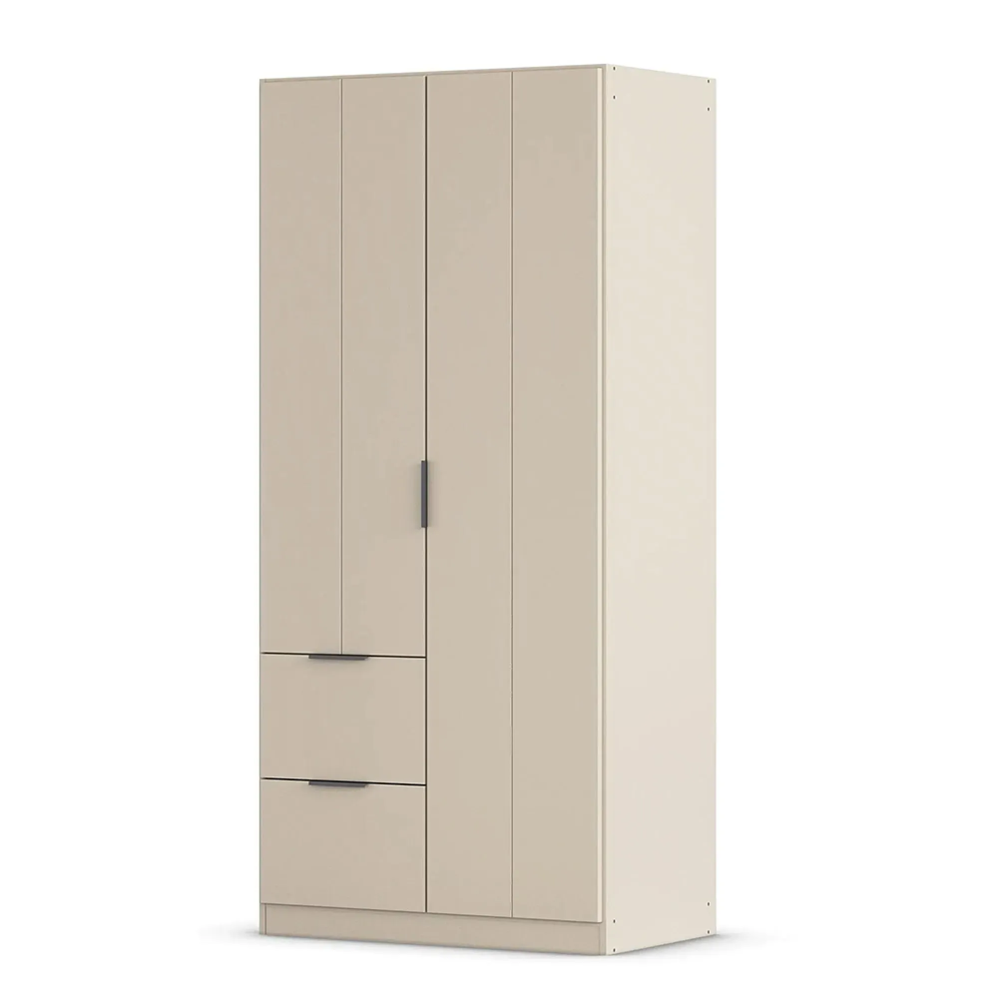 Ella 2 Door Wardrobe with Drawer - Champagne