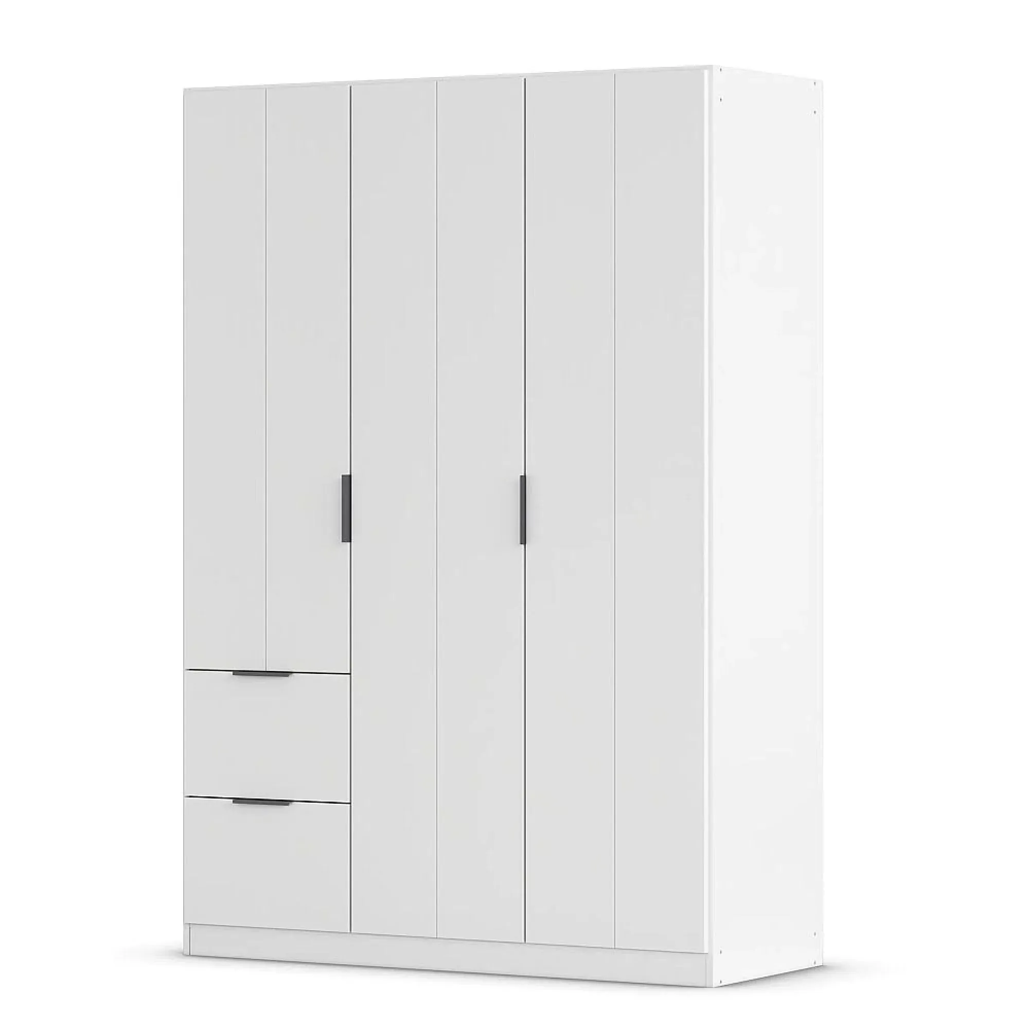 Ella 3 Door Wardrobe with Drawer - Alpine White