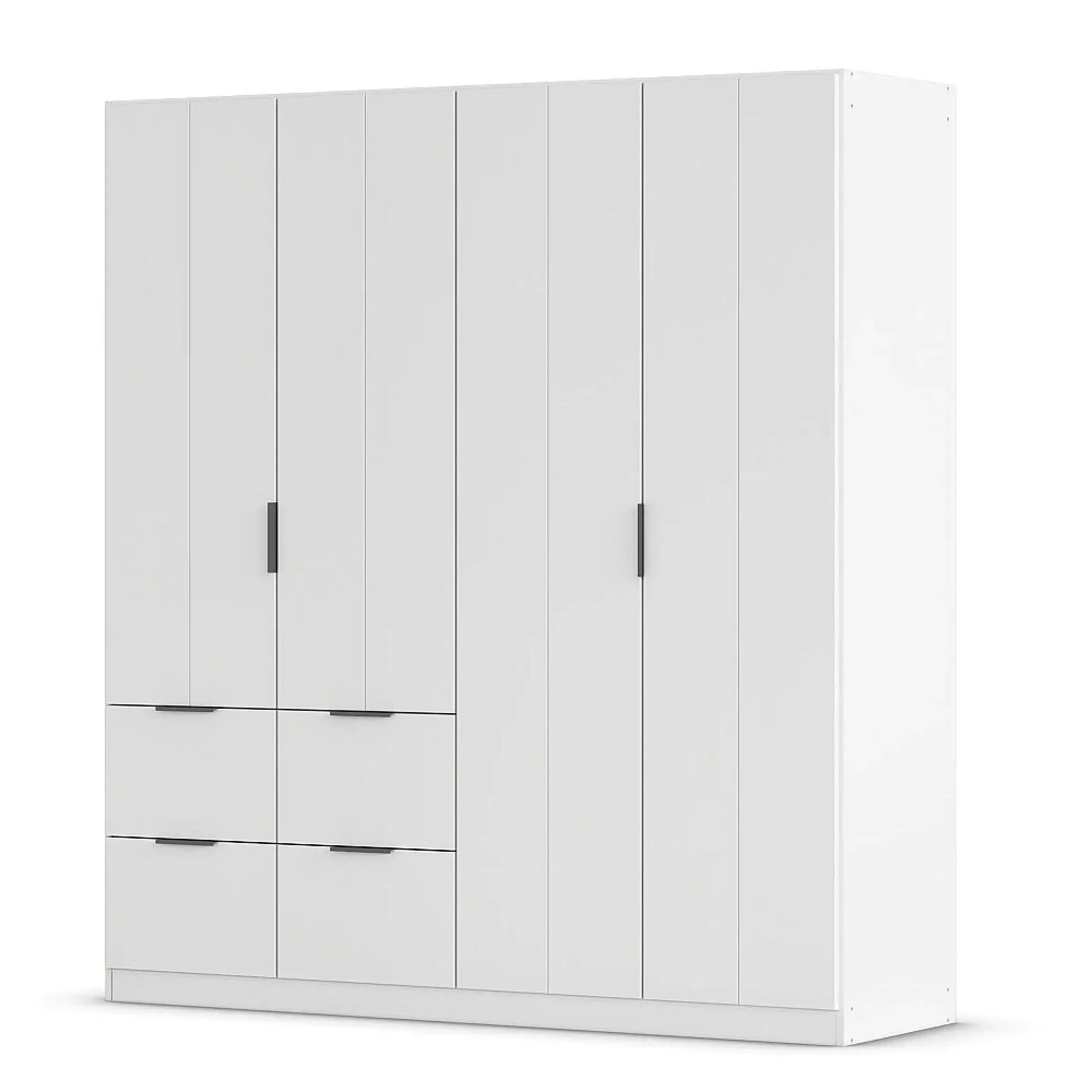 Ella 4 Door Wardrobe with Drawer - Alpine White