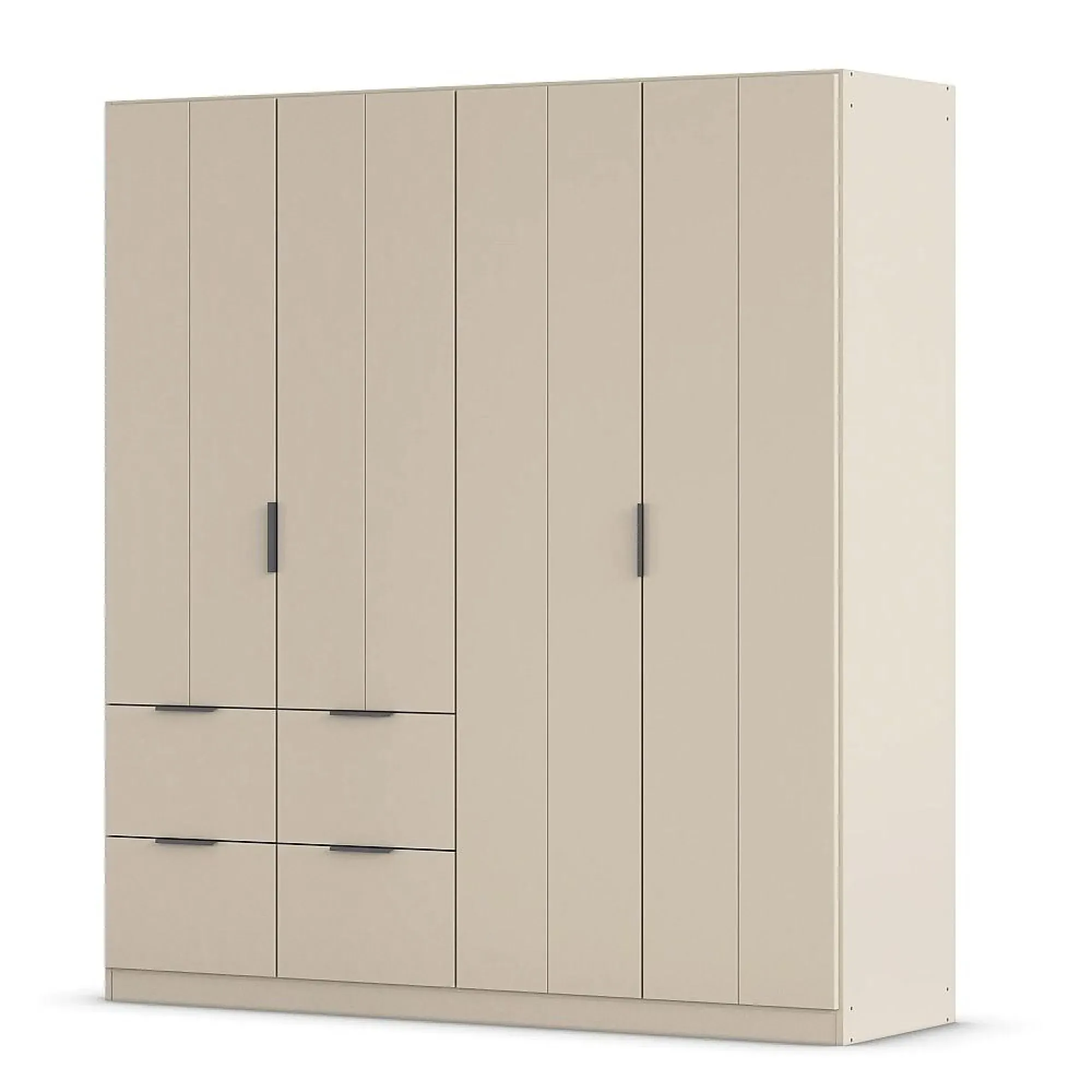 Ella 4 Door Wardrobe with Drawer - Champagne