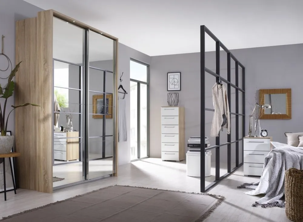 Ellesse Mirror Sliding Wardrobe