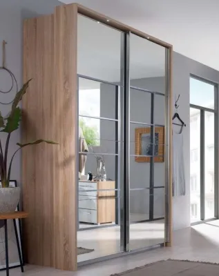 Ellesse Mirror Sliding Wardrobe