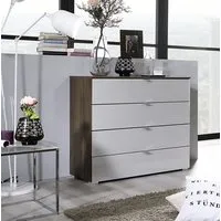 Erimo Glass Bedside Chest - Coloured Glass