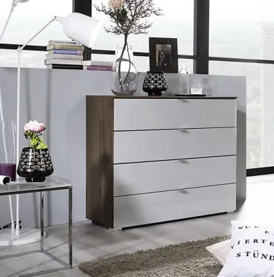 Erimo Glass Bedside Chest - Coloured Glass image