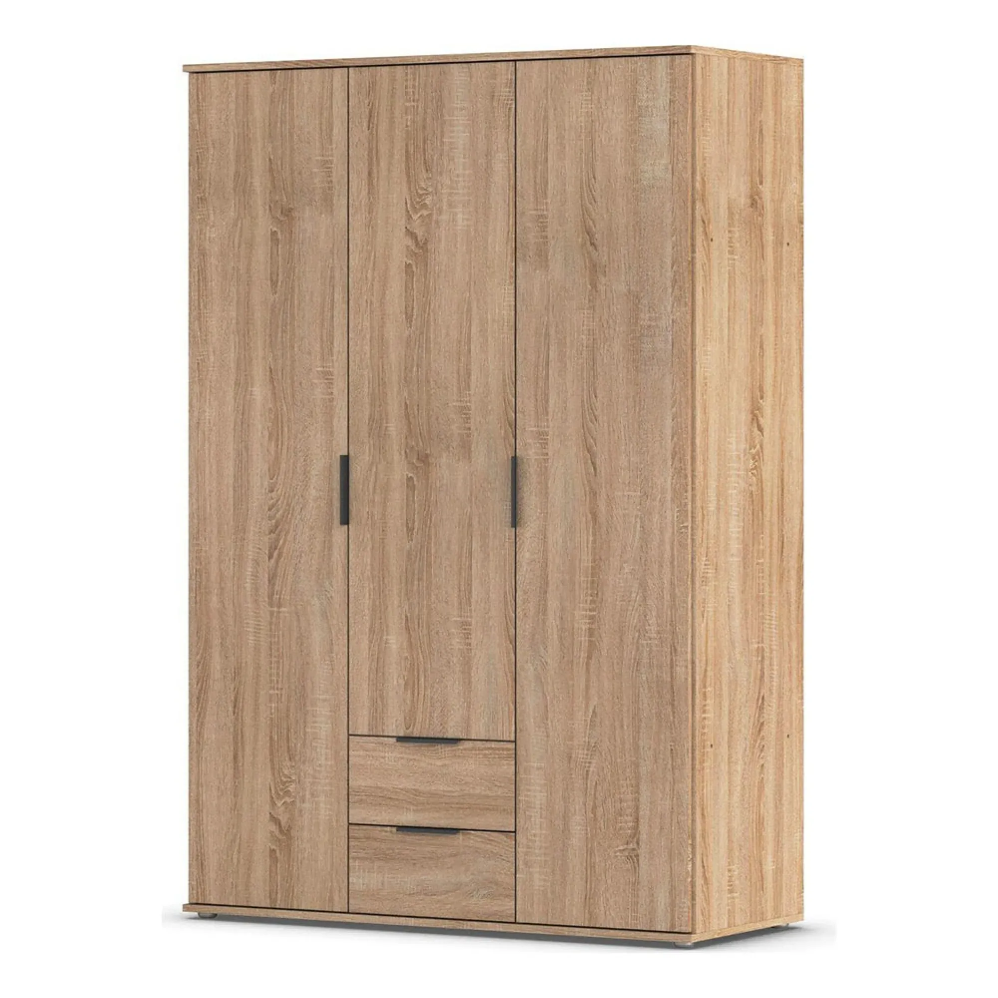 Essea 127cm 3 Door Wardrobe - Sonoma Oak