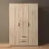 Essea 127cm 3 Door Wardrobe - Sonoma Oak