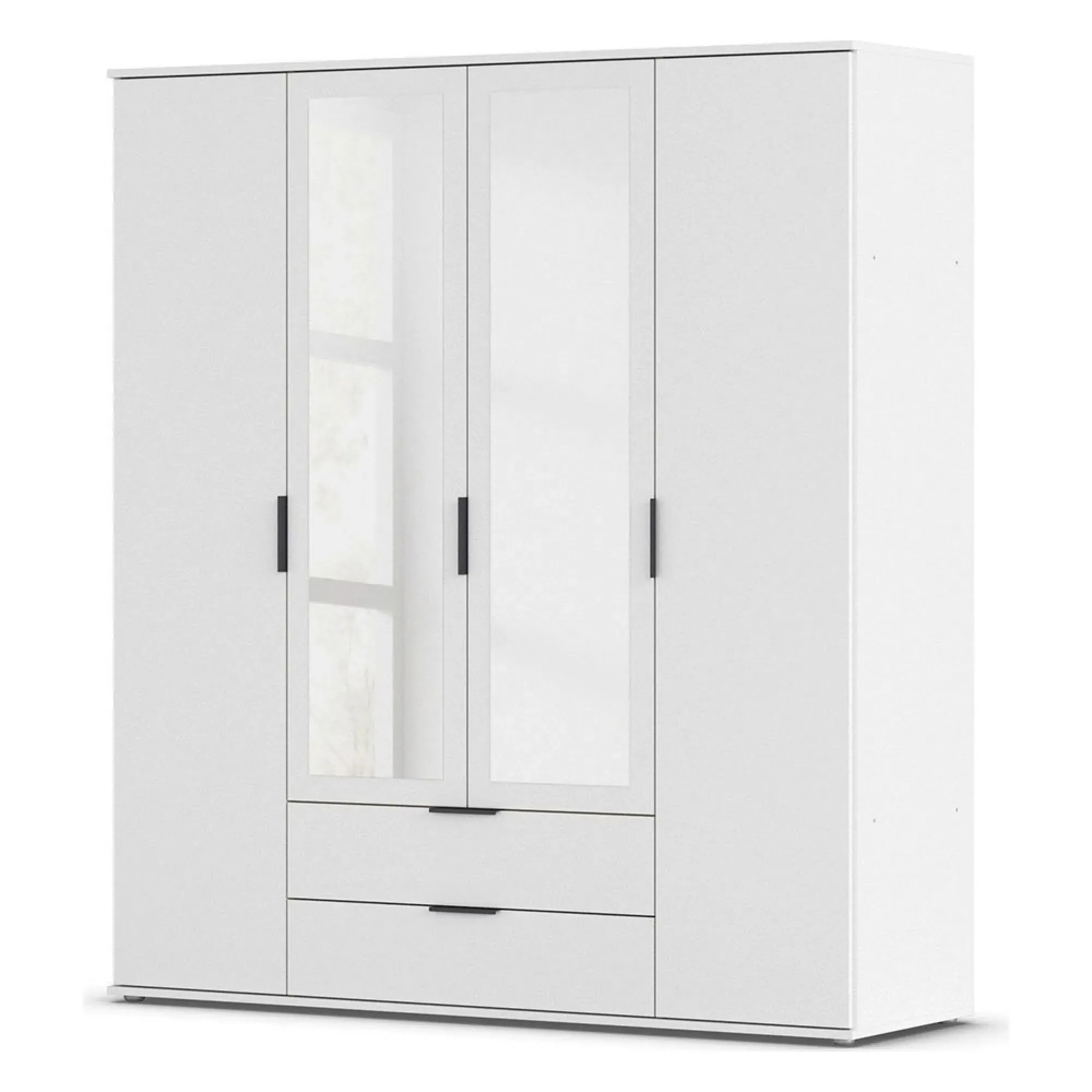 Essea 4 Door Combi Wardrobe - Alpine White