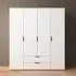Essea 4 Door Wardrobe - Alpine White