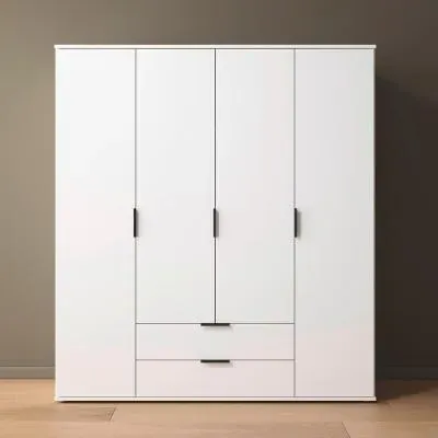 Essea 4 Door Wardrobe - Alpine White image