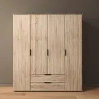 Essea 4 Door Wardrobe - Sonoma Oak