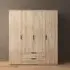 Essea 4 Door Wardrobe - Sonoma Oak