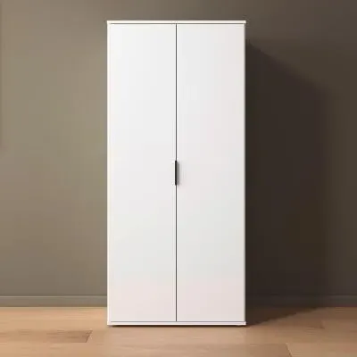 Essea 85cm 2 Door Wardrobe - Alpine White image