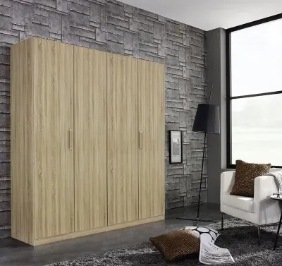 Essensa 4 Door Wardrobe - Oak image
