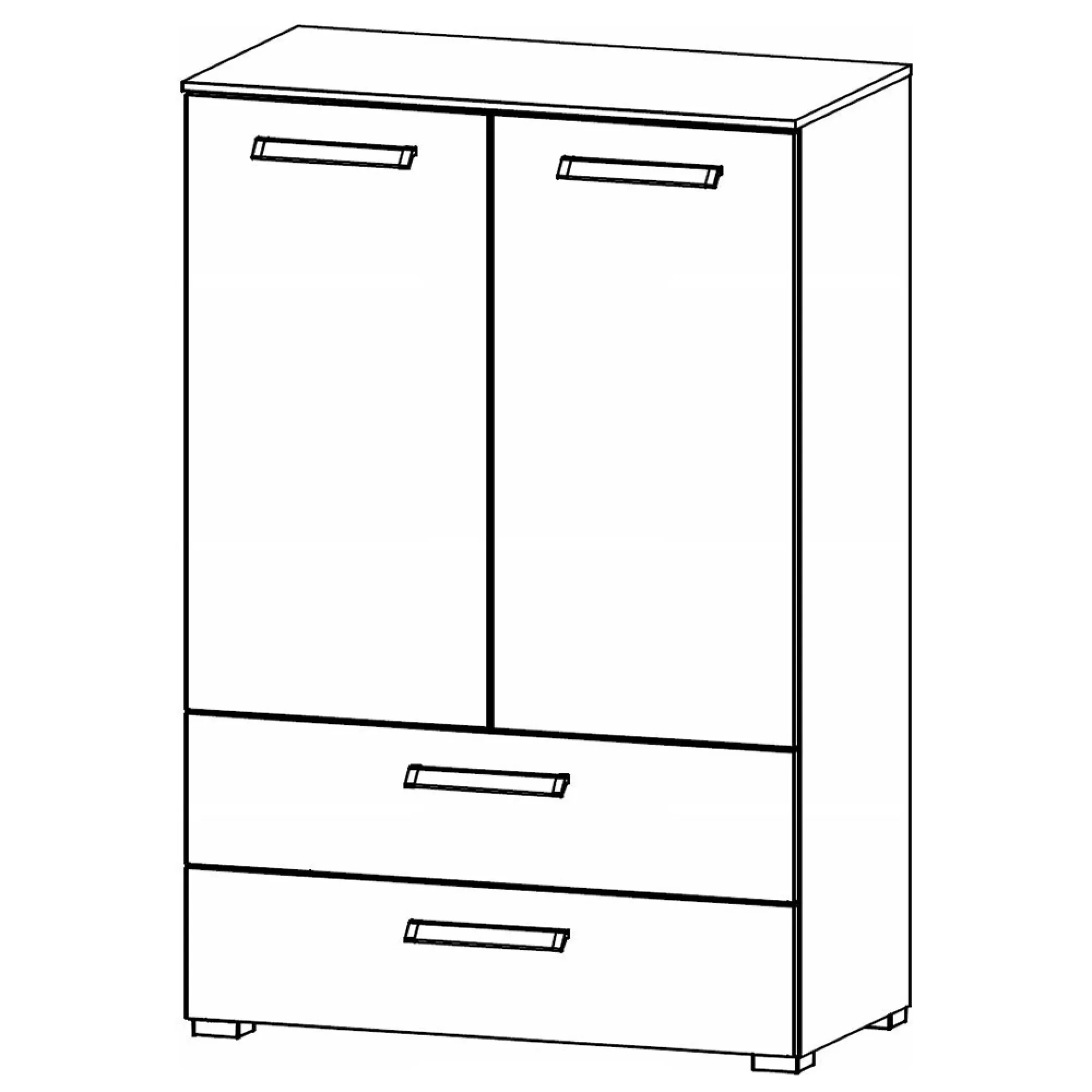 Evelyn 2 Door Cupboard - Wild Oak