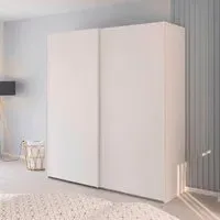 Evelyn 2 Door Sliding Wardrobe - Alpine White