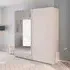Evelyn 2 Door Sliding Wardrobe with Mirror - Alpine White