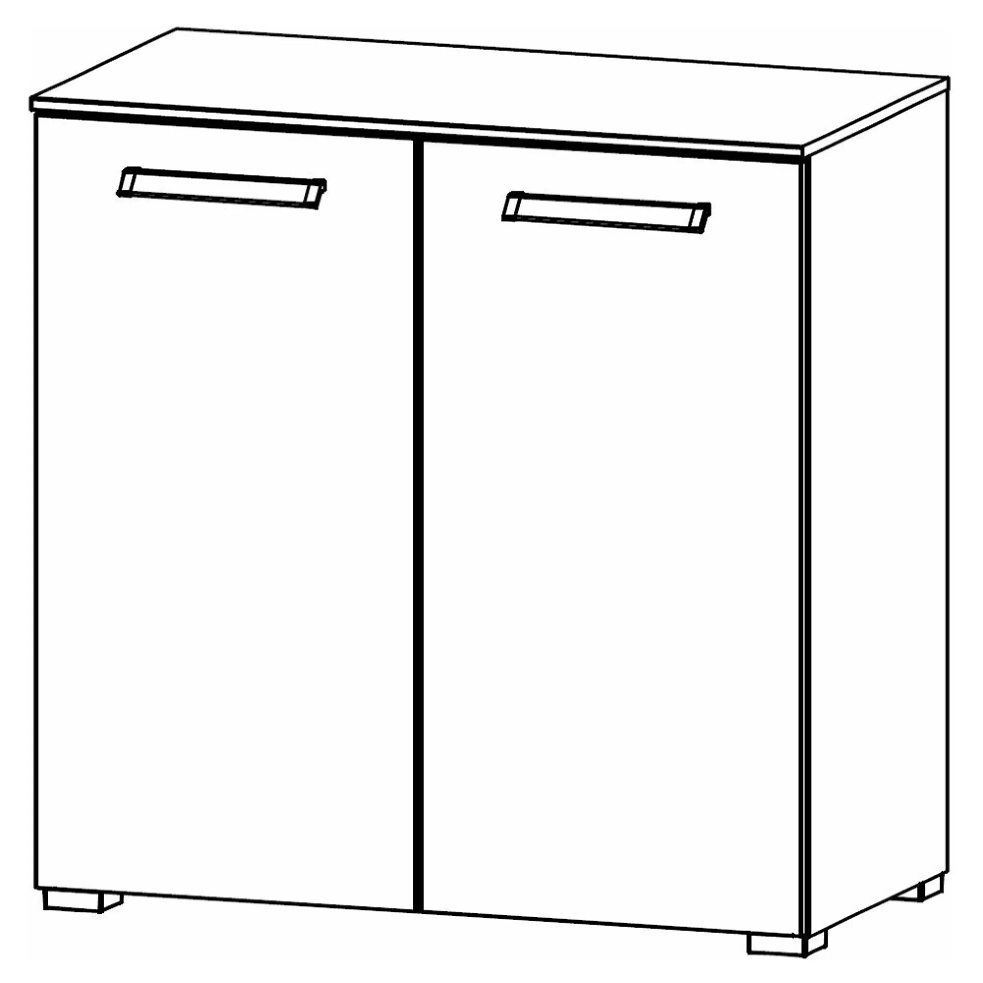 Evelyn 2 Door Small Sideboard - Wild Oak