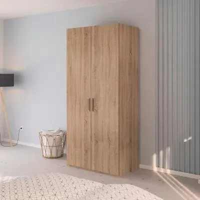 Evelyn 2 Door Wardrobe - Sonoma Oak
