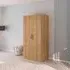 Evelyn 2 Door Wardrobe - Wild Oak