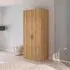 Evelyn 2 Door Wardrobe - Wild Oak