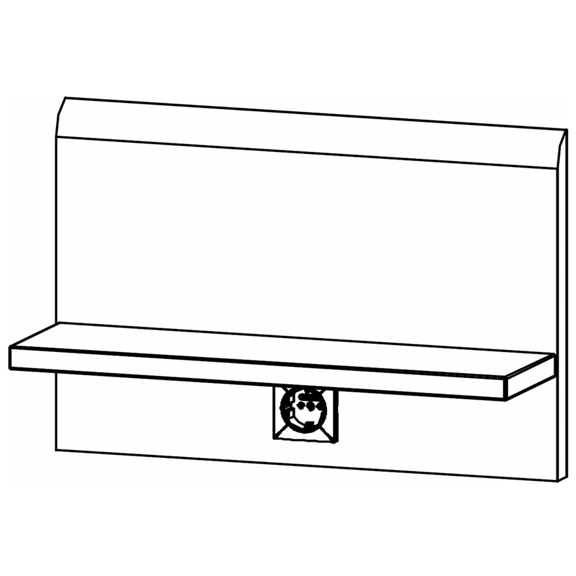 Evelyn 2 Drawer Bedside Cabinet - Alpine White