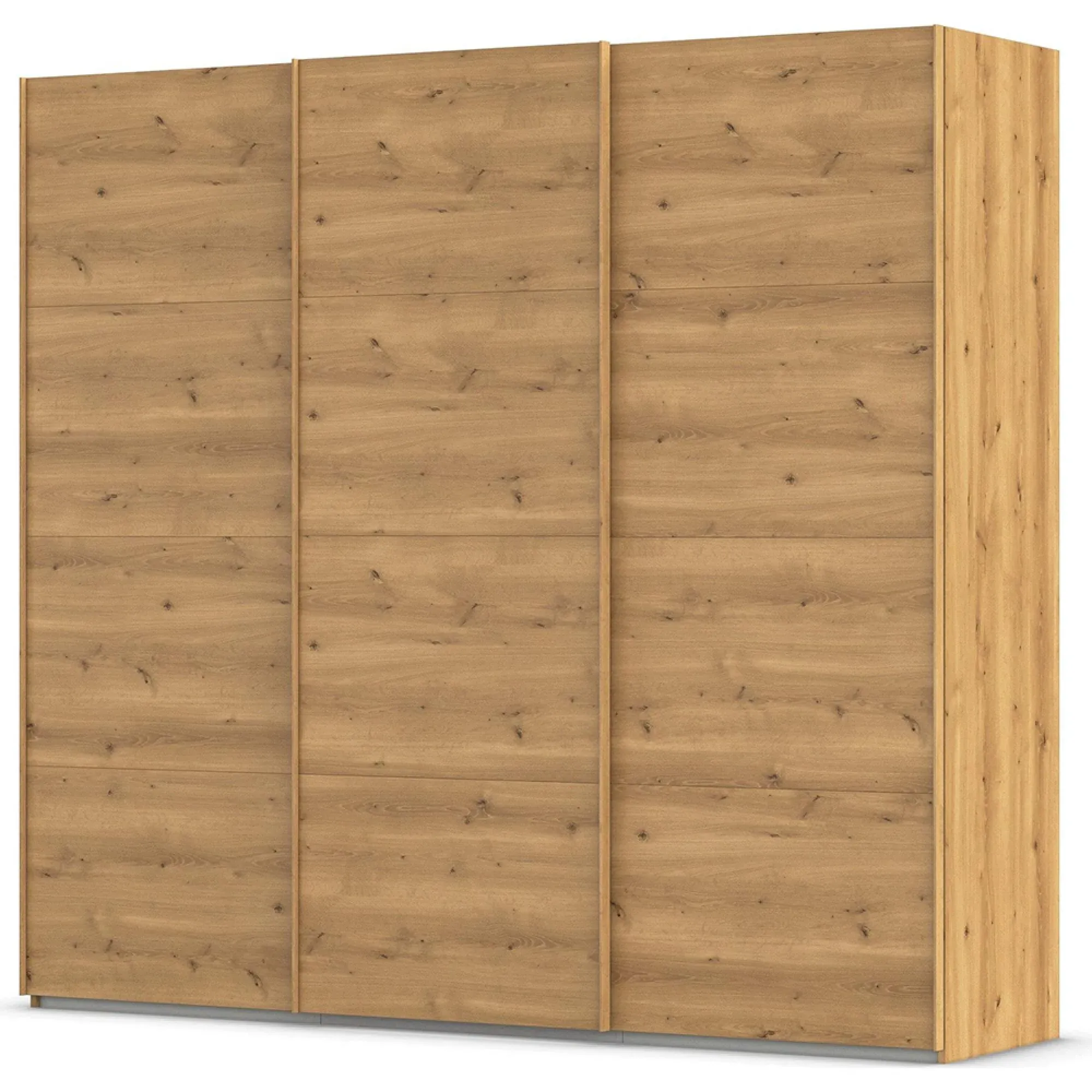 Evelyn 3 Door Sliding Wardrobe - Wild Oak