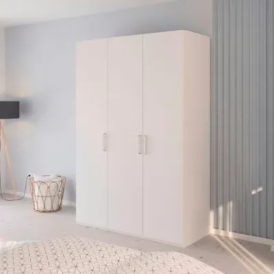 Evelyn 3 Door Wardrobe - Alpine White