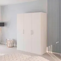 Evelyn 3 Door Wardrobe - Alpine White