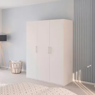 Evelyn 3 Door Wardrobe - Alpine White image