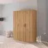 Evelyn 3 Door Wardrobe - Wild Oak