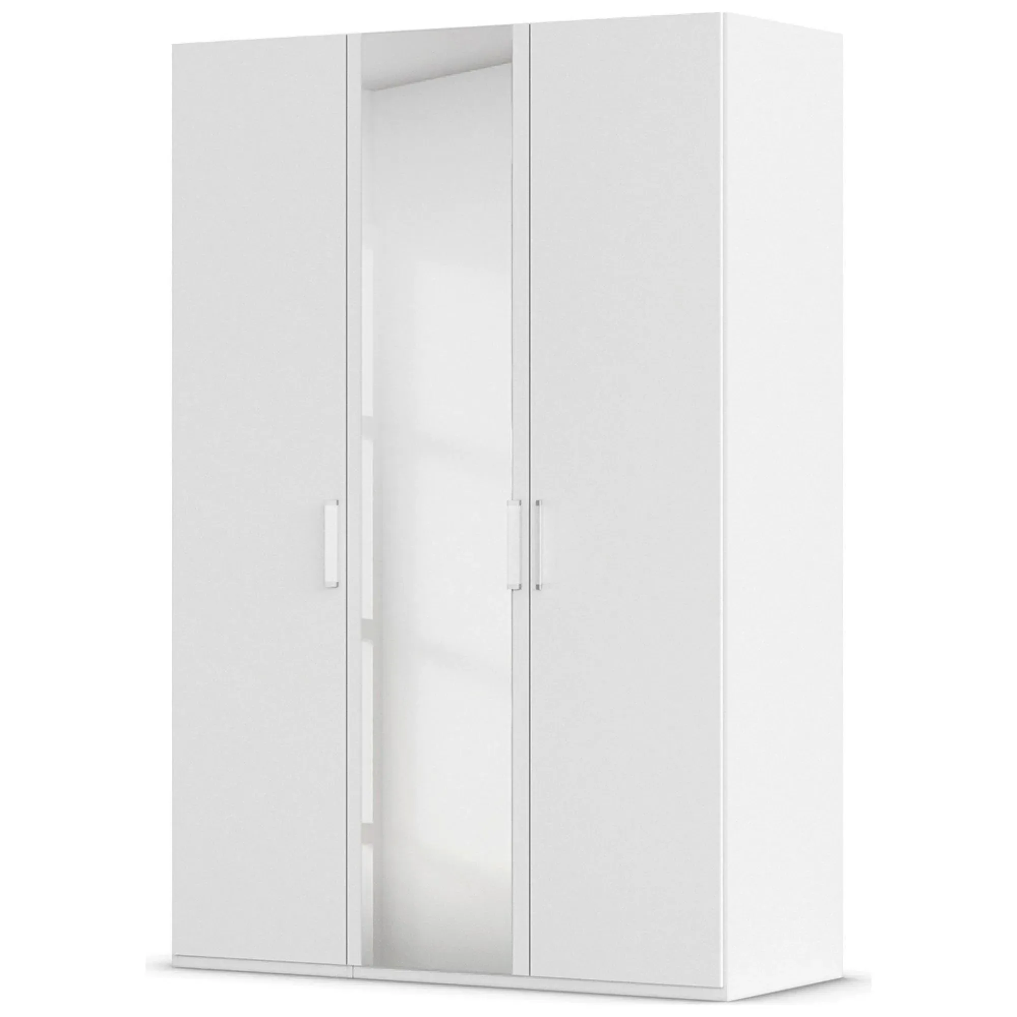 Evelyn 3 Door Wardrobe with Mirror - Alpine White