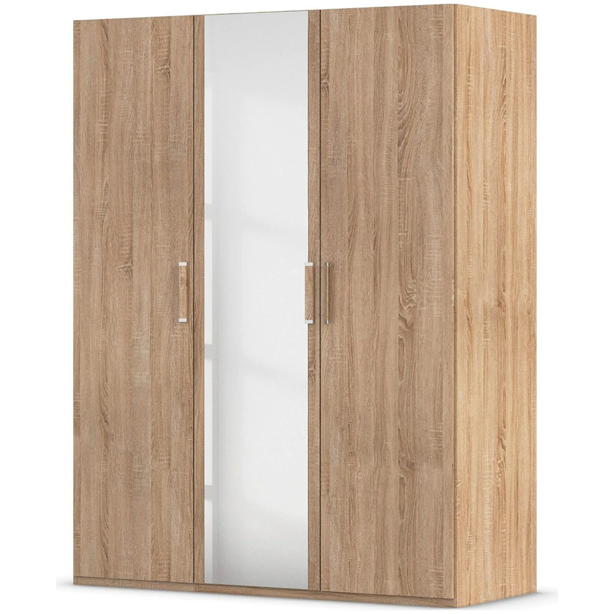 Evelyn 3 Door Wardrobe with Mirror - Sonoma Oak